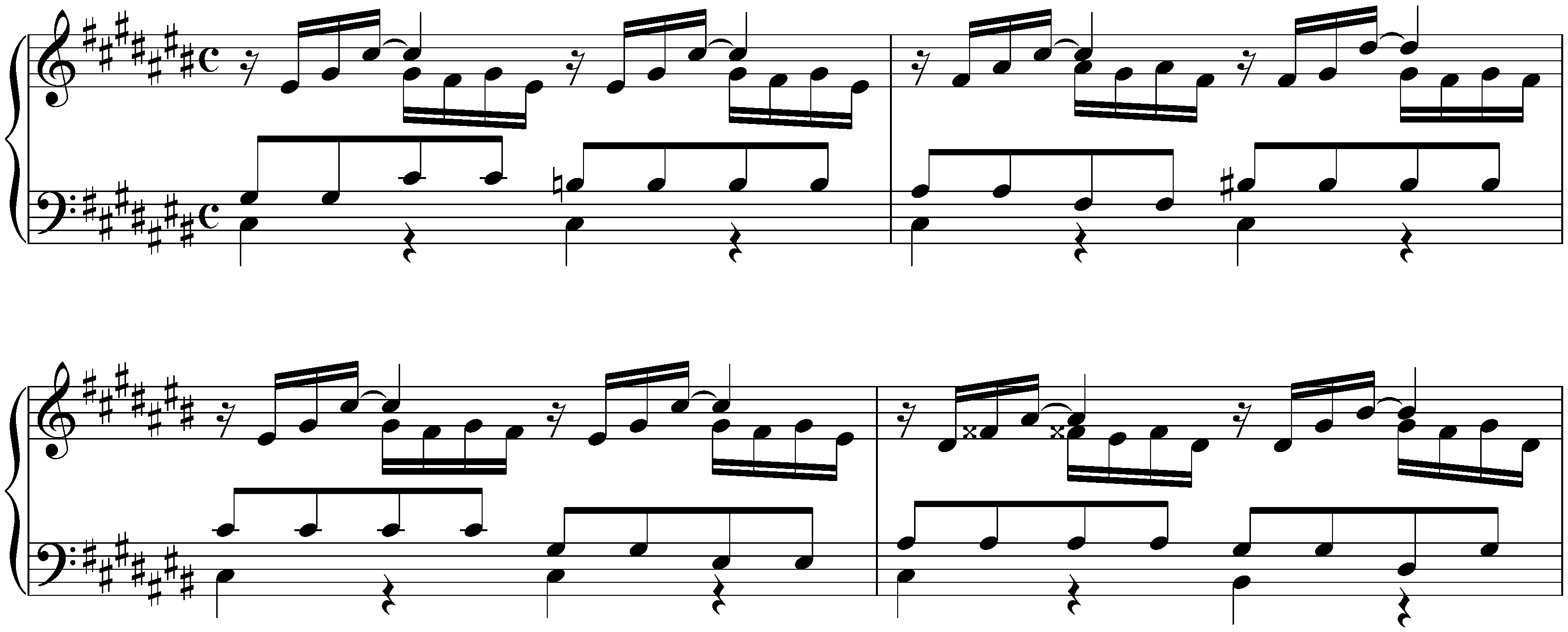 The Well-Tempered Clavier, Book 2, BWV 870–893; 3. C-sharp major, BWV 872, Prelude