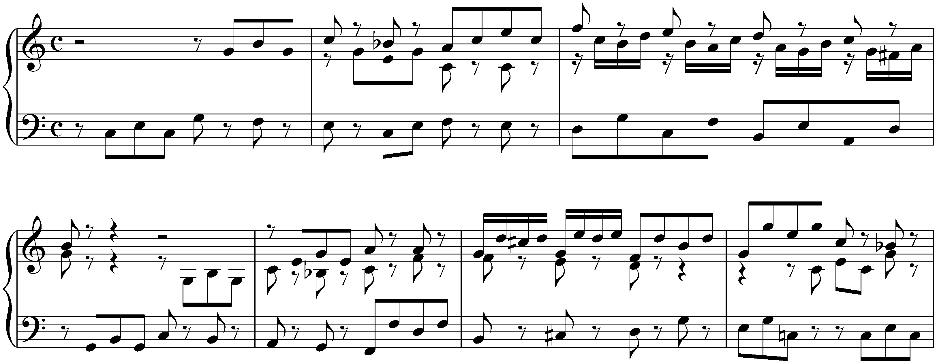 3. C-sharp major, BWV 872, Fugue (first earlier version)