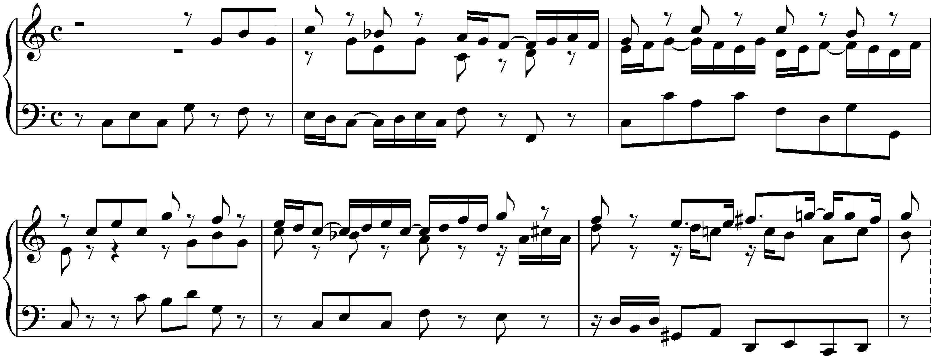 3. C-sharp major, BWV 872, Fugue (second earlier version)