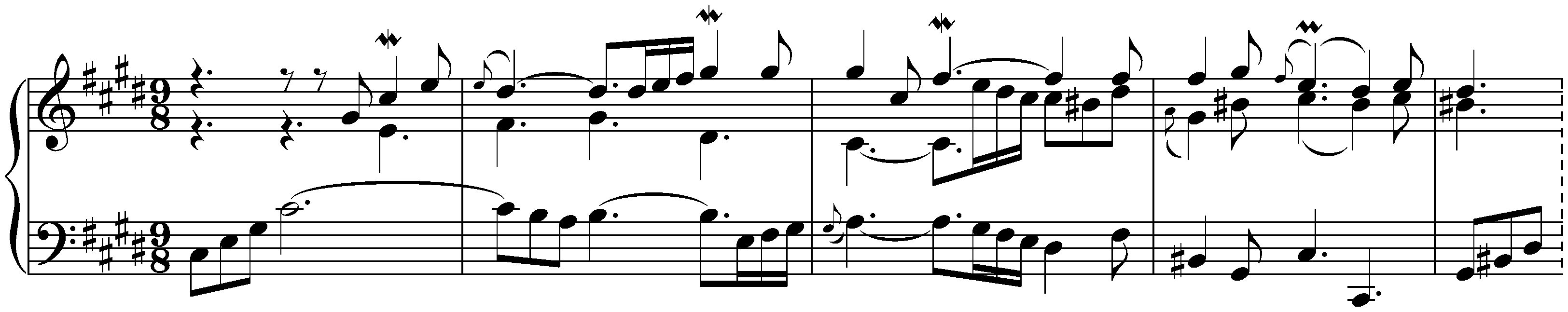 The Well-Tempered Clavier, Book 2, BWV 870–893; 4. C-sharp minor, BWV 873, Prelude