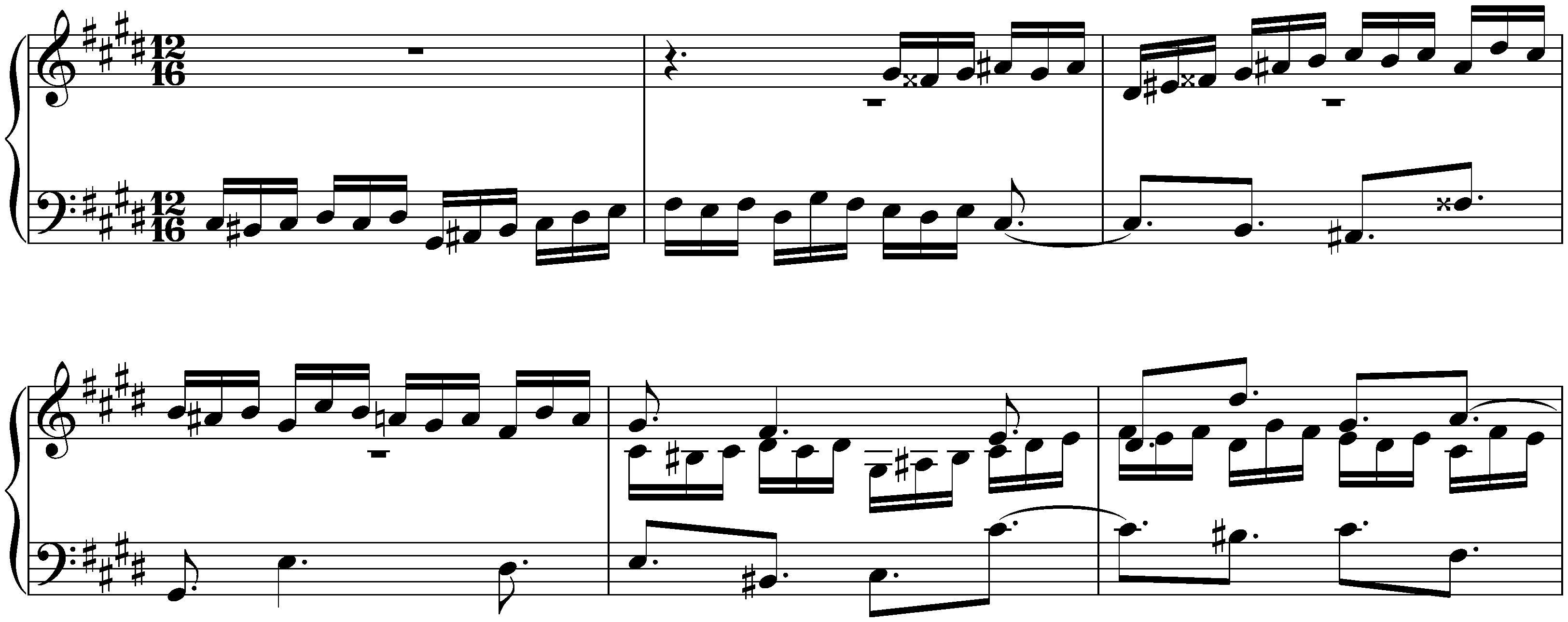 The Well-Tempered Clavier, Book 2, BWV 870–893; 4. C-sharp minor, BWV 873, Fugue