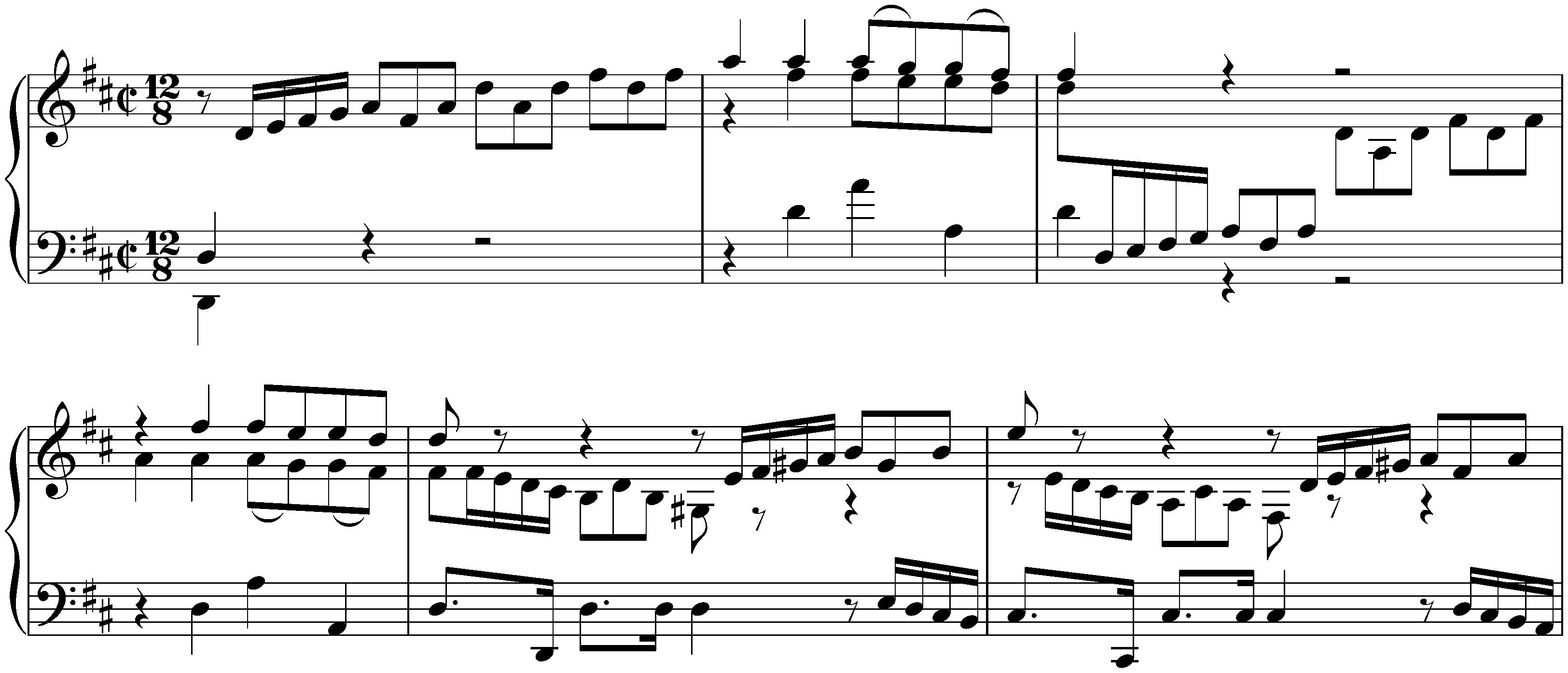 The Well-Tempered Clavier, Book 2, BWV 870–893; 5. D major, BWV 874, Prelude