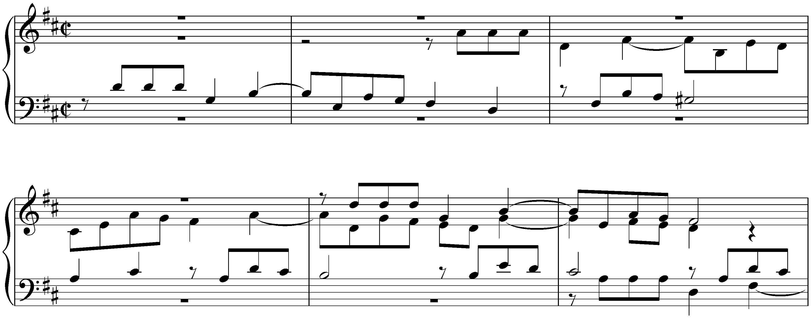 The Well-Tempered Clavier, Book 2, BWV 870–893; 5. D major, BWV 874, Fugue