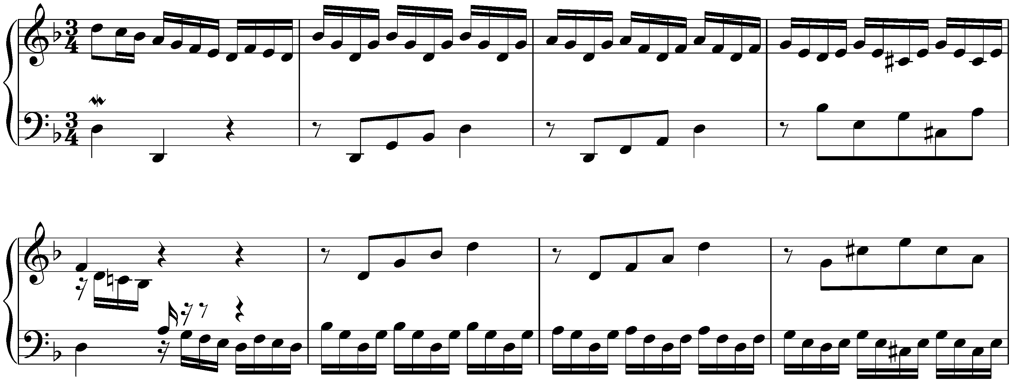 The Well-Tempered Clavier, Book 2, BWV 870–893; 6. D minor, BWV 875, Prelude