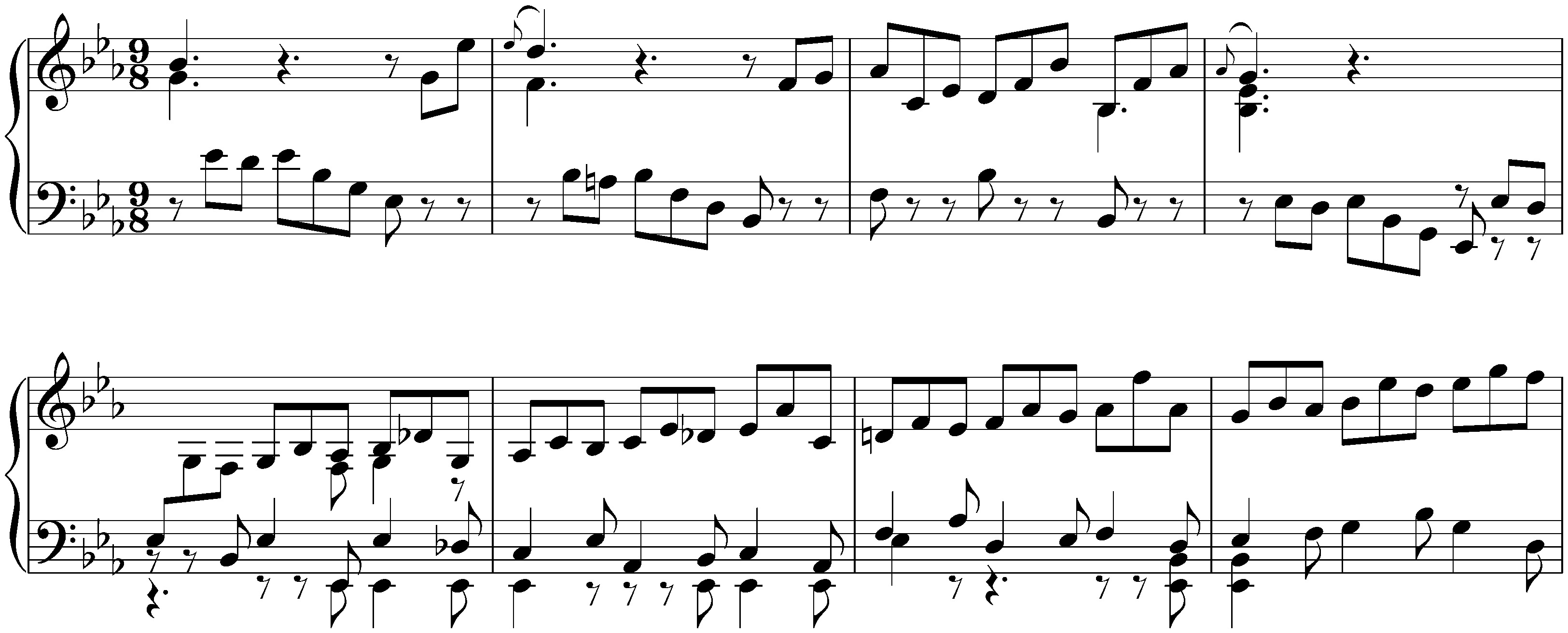 The Well-Tempered Clavier, Book 2, BWV 870–893; 7. E-flat major, BWV 876, Prelude