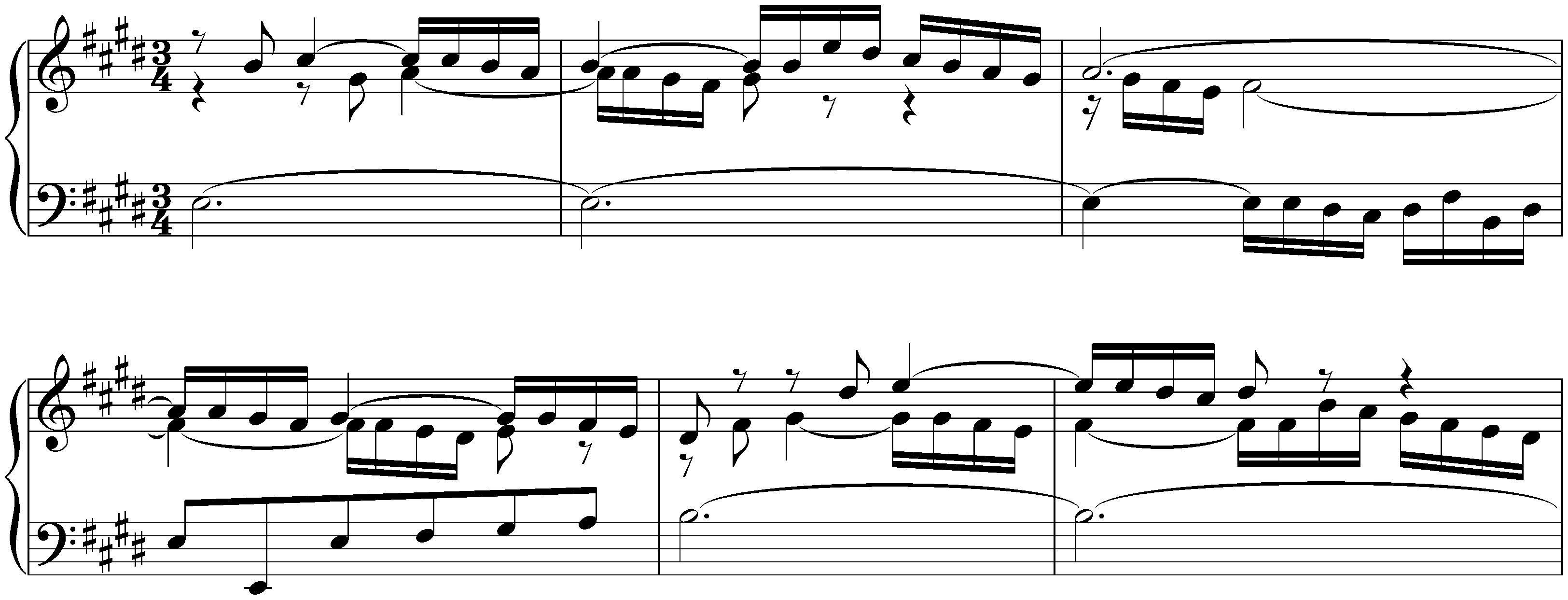The Well-Tempered Clavier, Book 2, BWV 870–893; 9. E major, BWV 878, Prelude