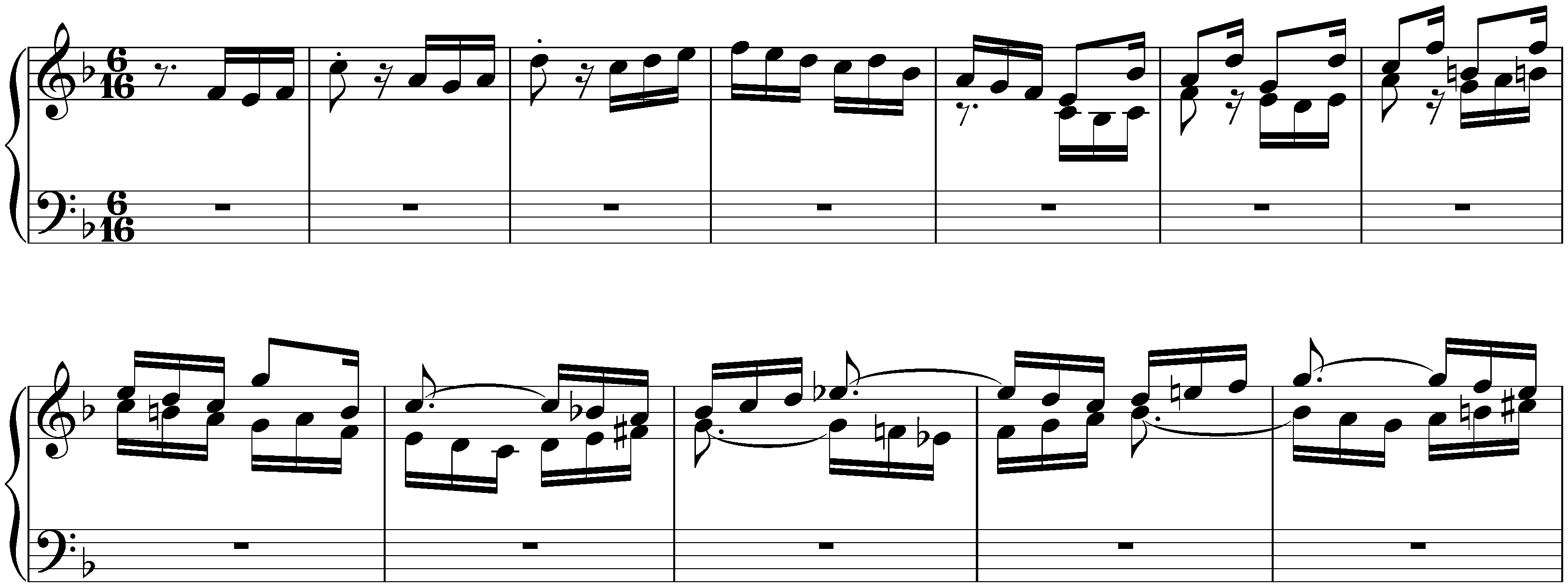 The Well-Tempered Clavier, Book 2, BWV 870–893; 11. F major, BWV 880, Fugue