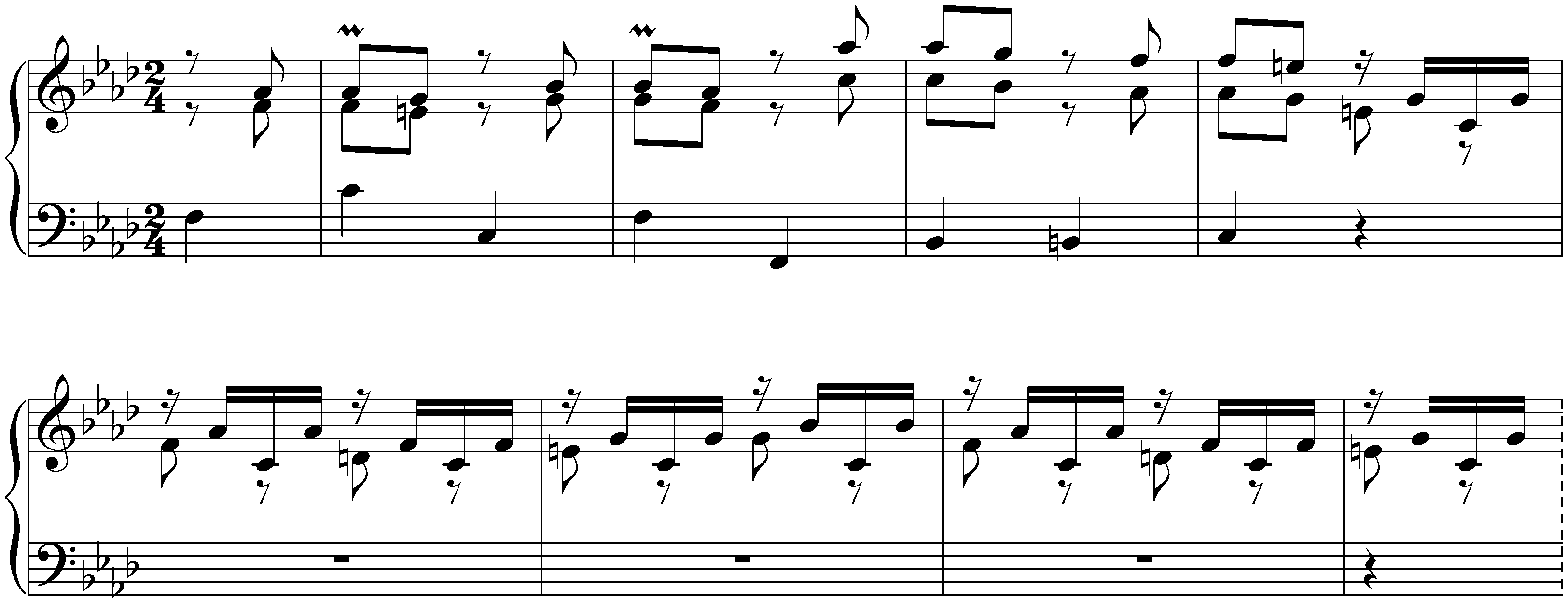 The Well-Tempered Clavier, Book 2, BWV 870–893; 12. F minor, BWV 881, Prelude