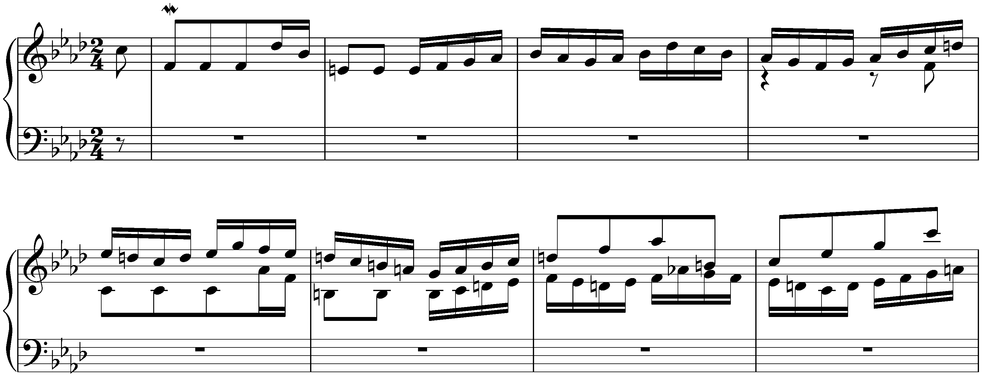 The Well-Tempered Clavier, Book 2, BWV 870–893; 12. F minor, BWV 881, Fugue