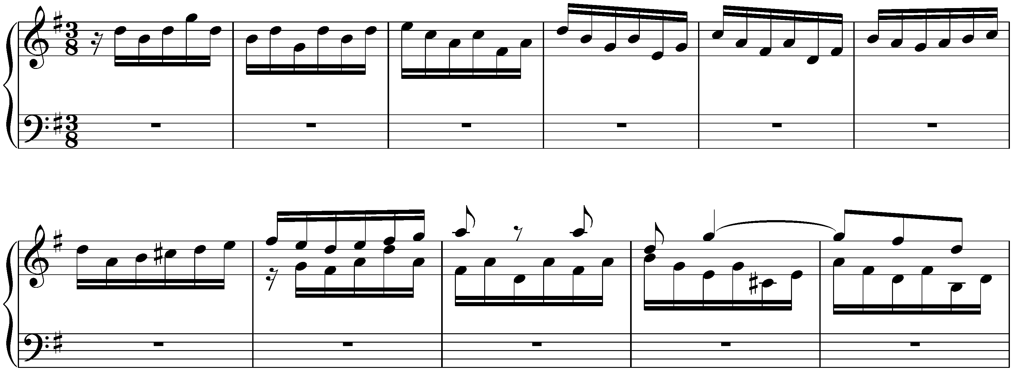 The Well-Tempered Clavier, Book 2, BWV 870–893; 15. G major, BWV 884, Fugue
