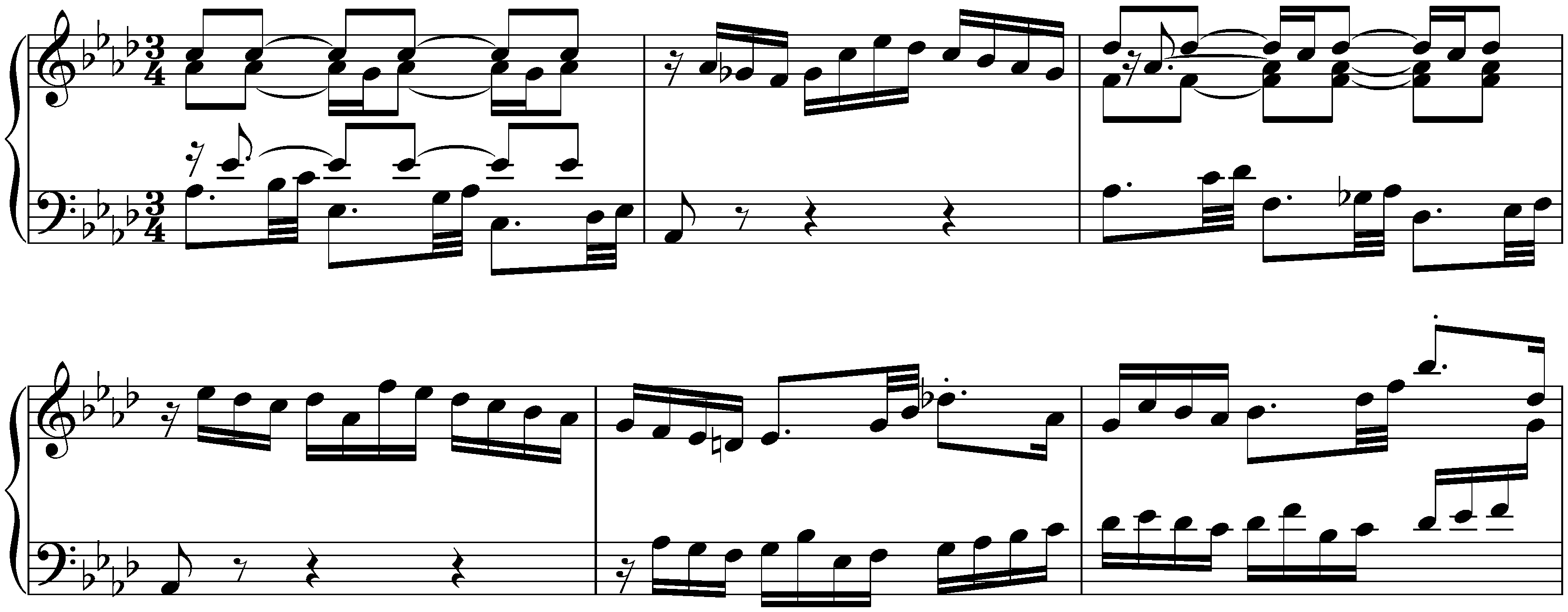 The Well-Tempered Clavier, Book 2, BWV 870–893; 17. A-flat major, BWV 886, Prelude