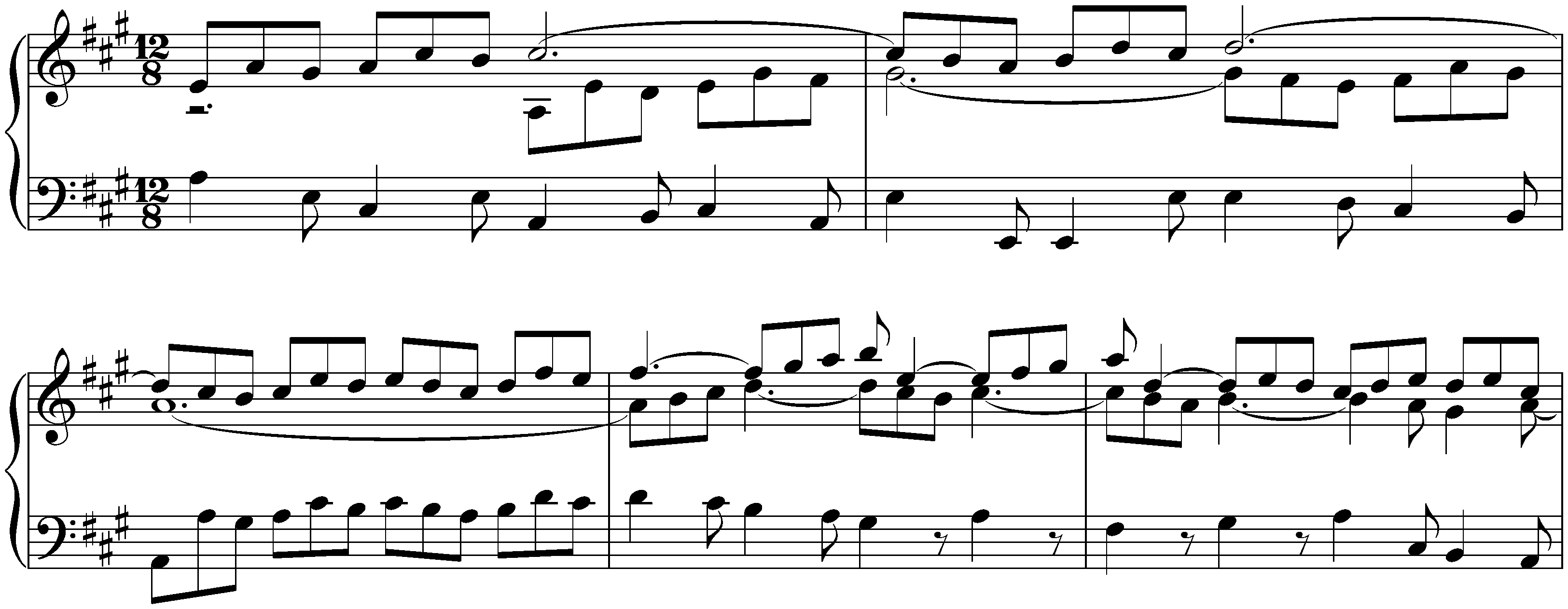The Well-Tempered Clavier, Book 2, BWV 870–893; 19. A major, BWV 888, Prelude