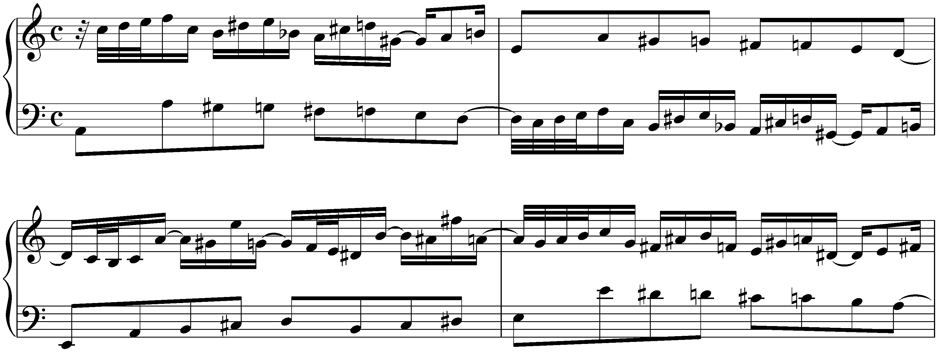 The Well-Tempered Clavier, Book 2, BWV 870–893; 20. A minor, BWV 889, Prelude