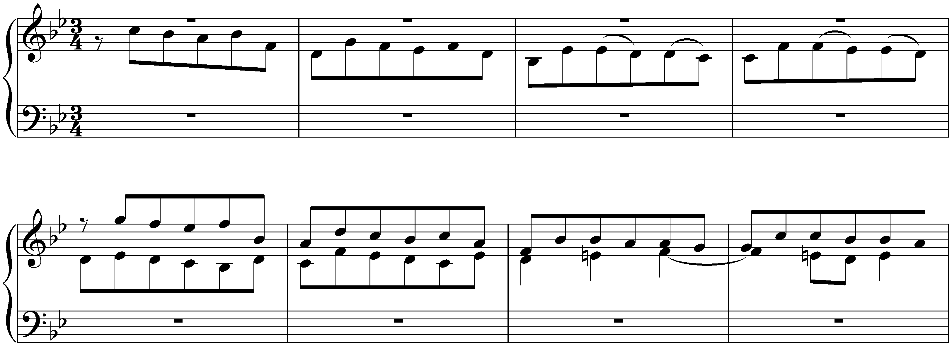 The Well-Tempered Clavier, Book 2, BWV 870–893; 21. B-flat major, BWV 890, Fugue
