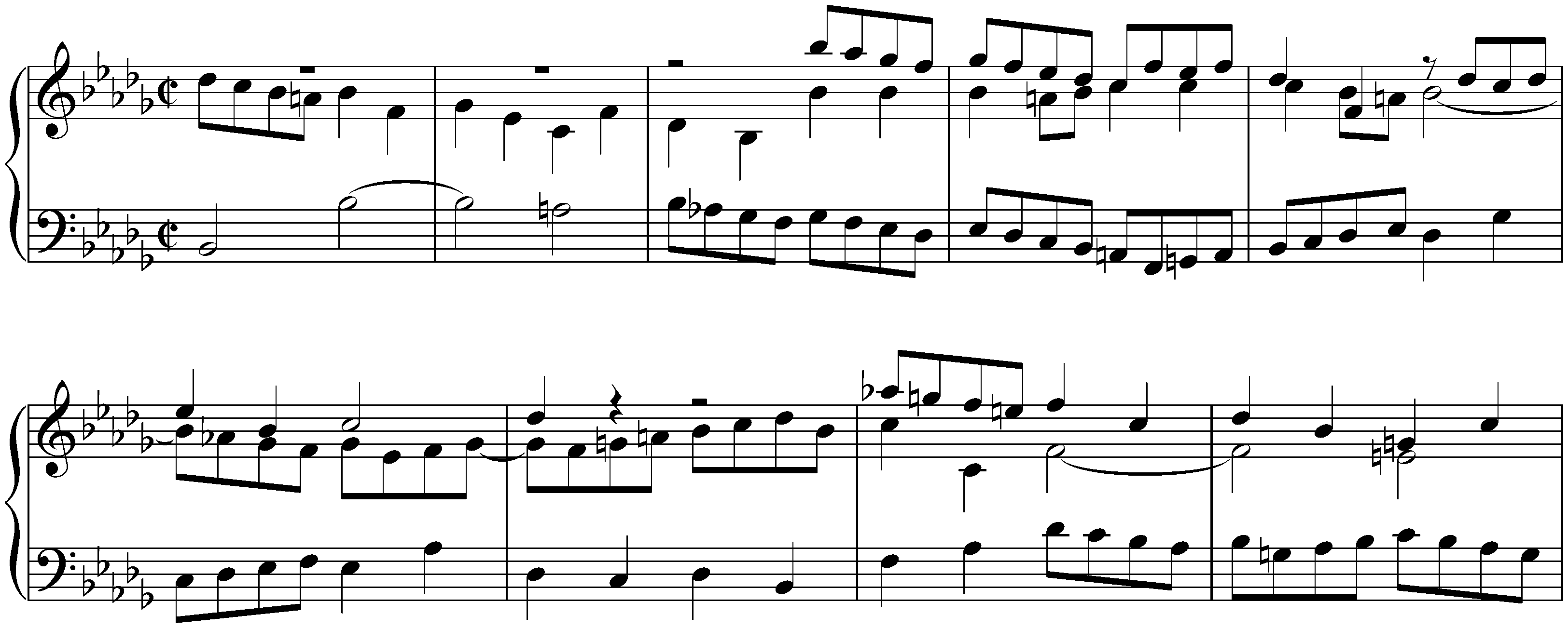 The Well-Tempered Clavier, Book 2, BWV 870–893; 22. B-flat minor, BWV 891, Prelude