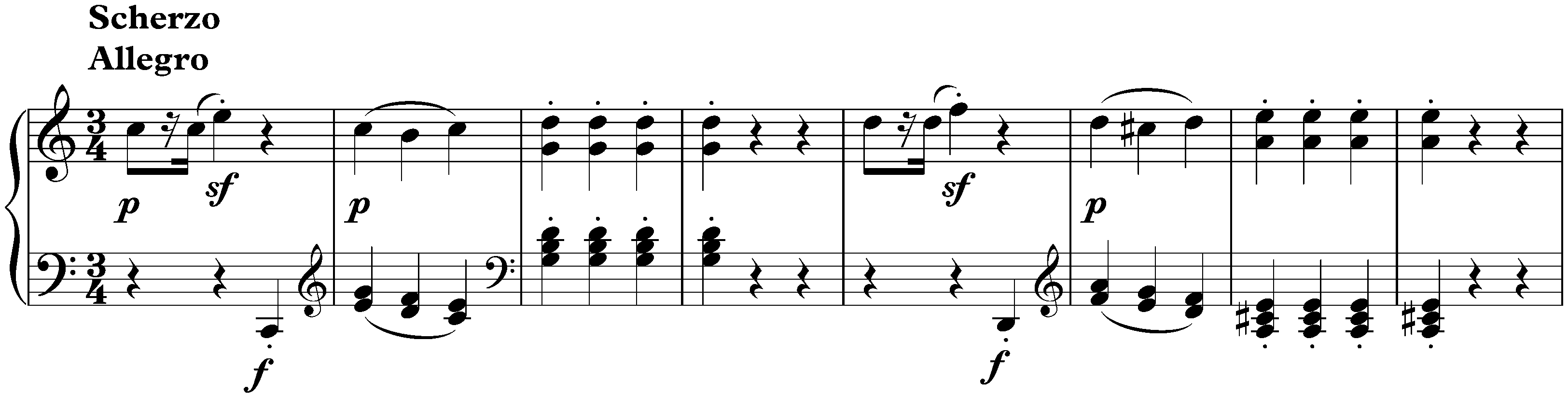 Seven Bagatelles, op. 33; 2. C major