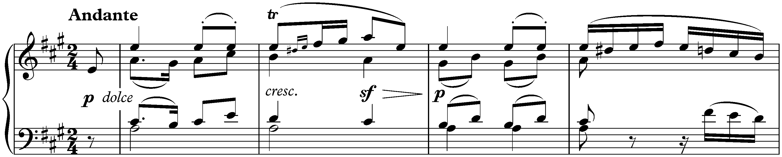 Seven Bagatelles, op. 33; 4. A major