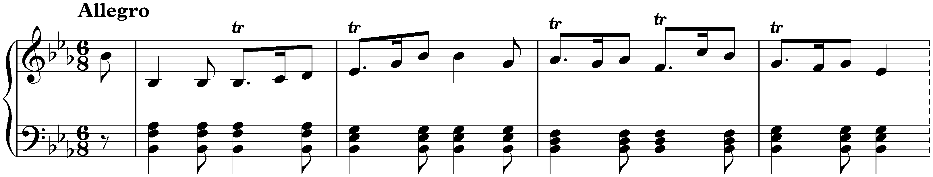 Two Bagatelles, WoO 216; 2. E-flat major