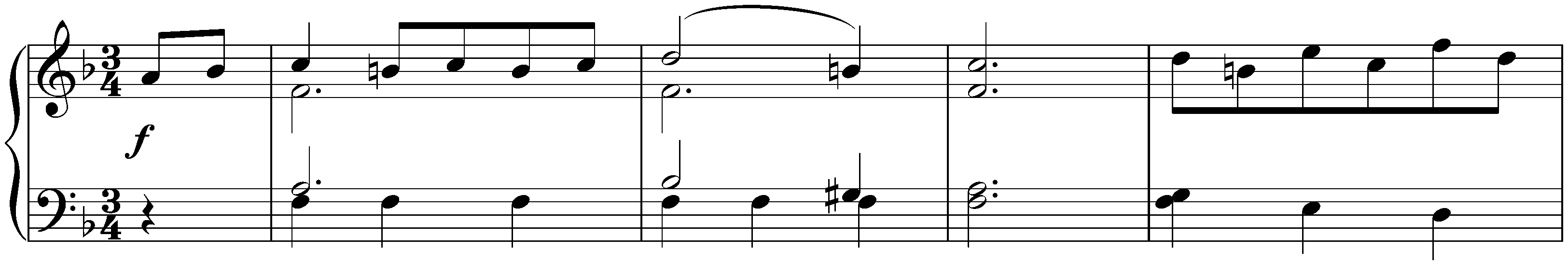 Twelve deutsche Tänze, WoO 13; 5. F major