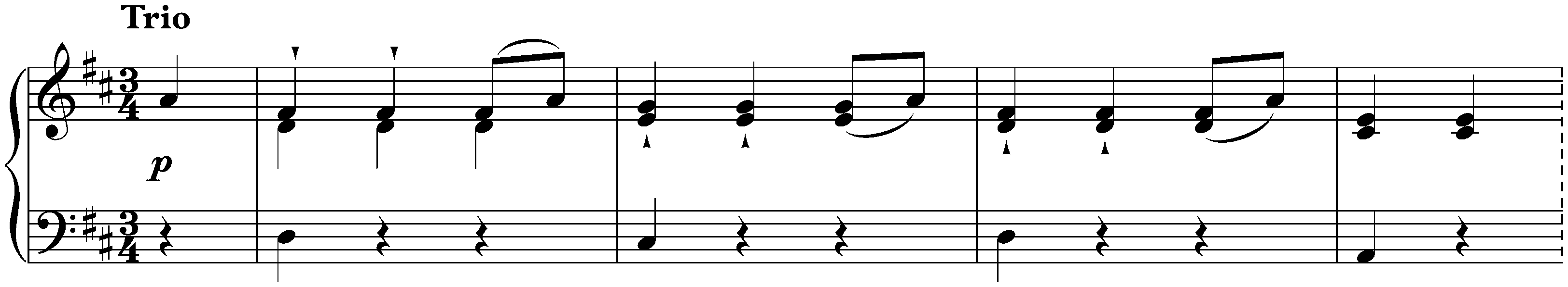 Twelve deutsche Tänze, WoO 13; 7. D major