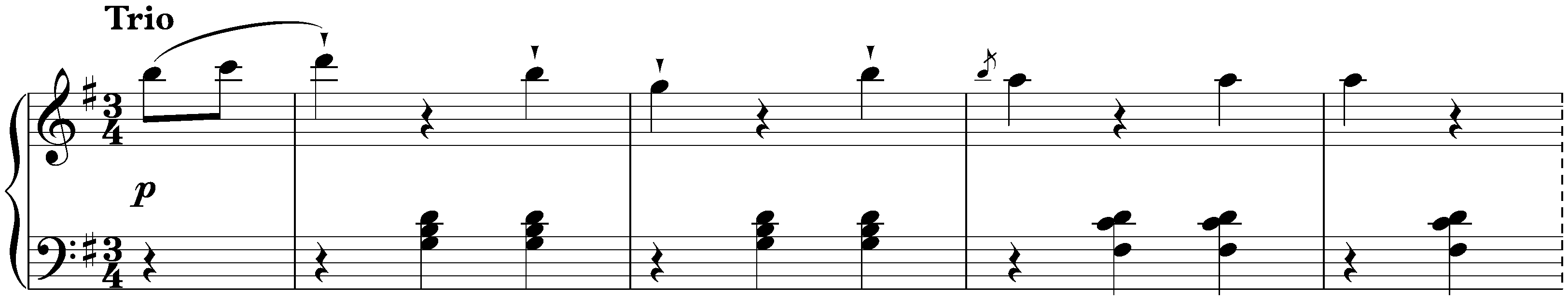 Twelve deutsche Tänze, WoO 13; 8. G major