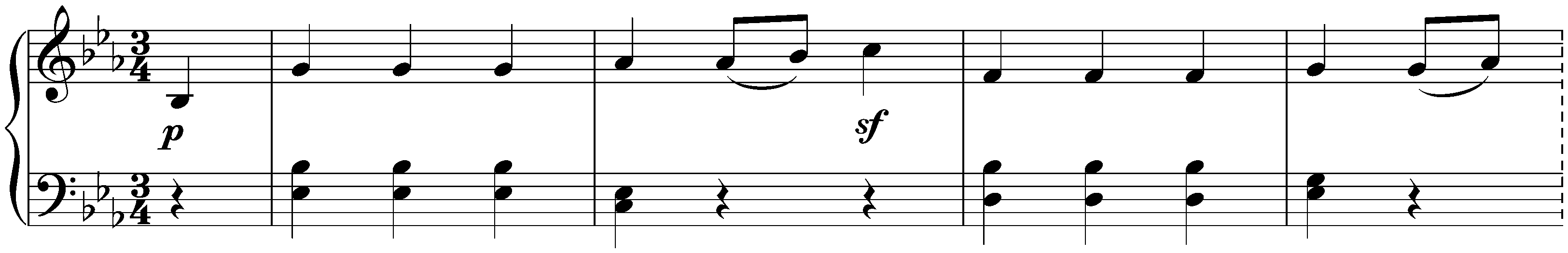 Twelve deutsche Tänze, WoO 13; 9. E-flat major