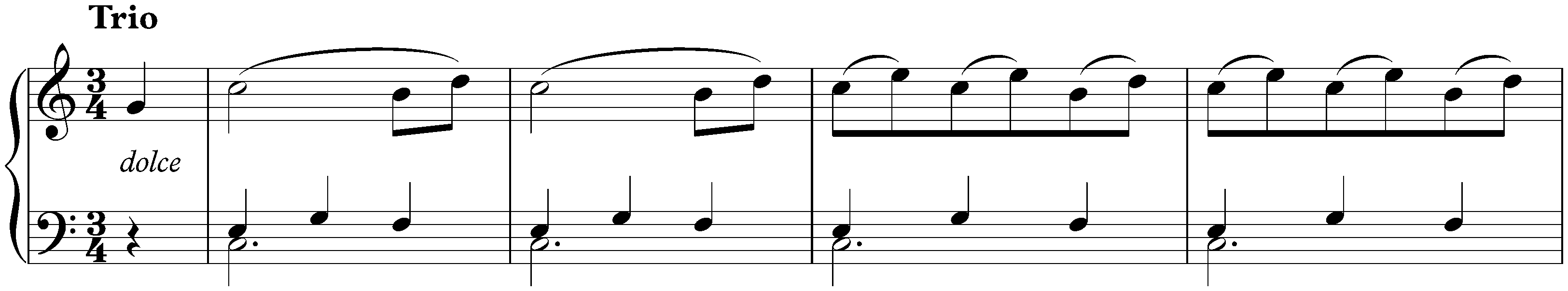 Twelve deutsche Tänze, WoO 13; 10. C major