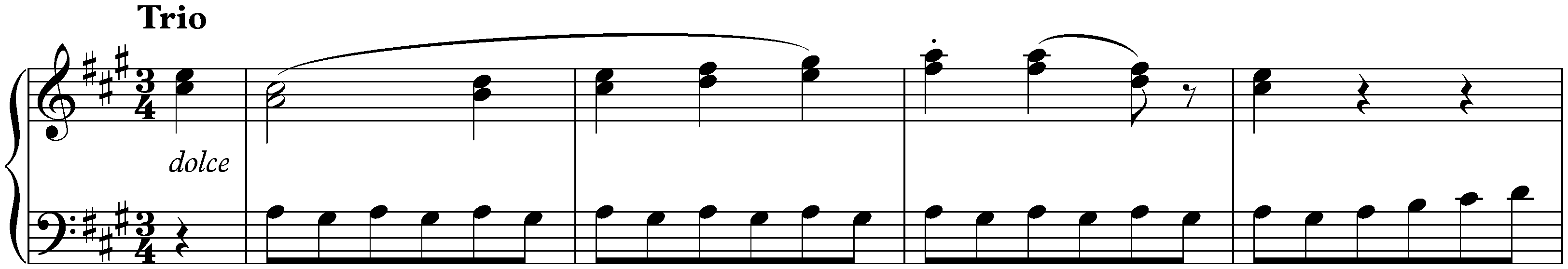 Twelve deutsche Tänze, WoO 8; 2. A major