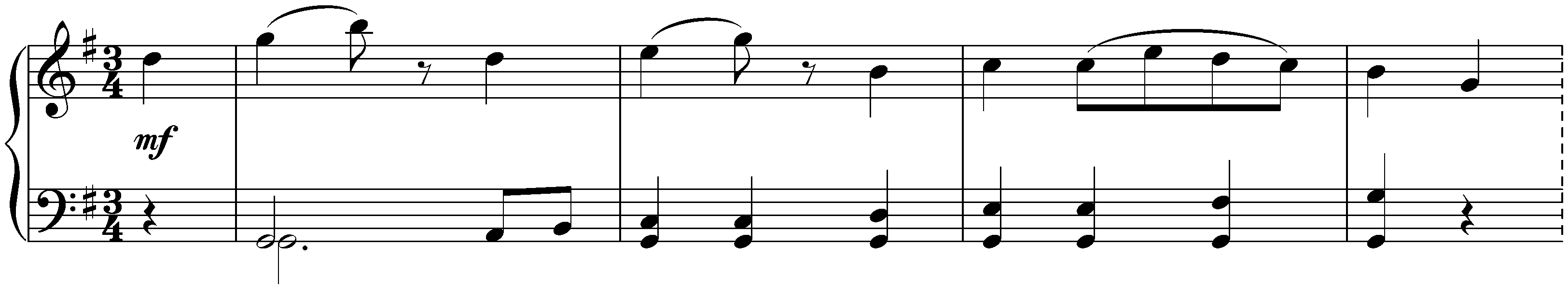 Twelve deutsche Tänze, WoO 8; 6. G major
