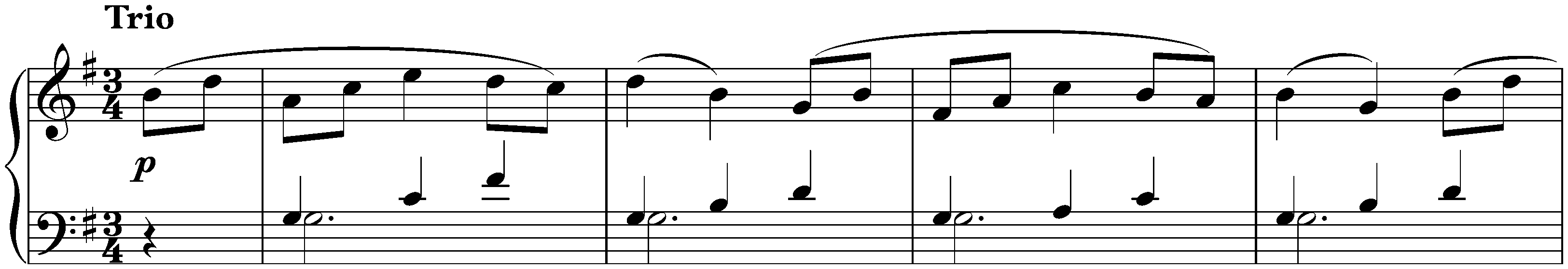 Twelve deutsche Tänze, WoO 8; 6. G major