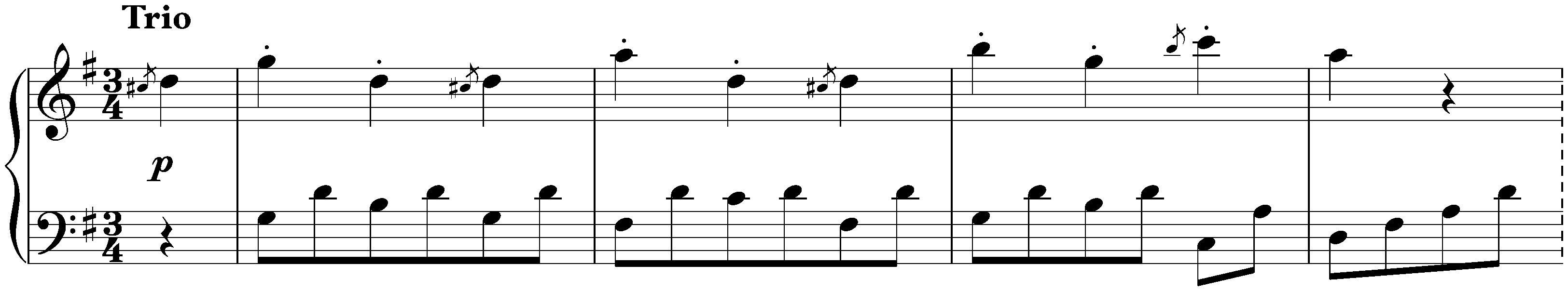 Twelve deutsche Tänze, WoO 8; 11. G major