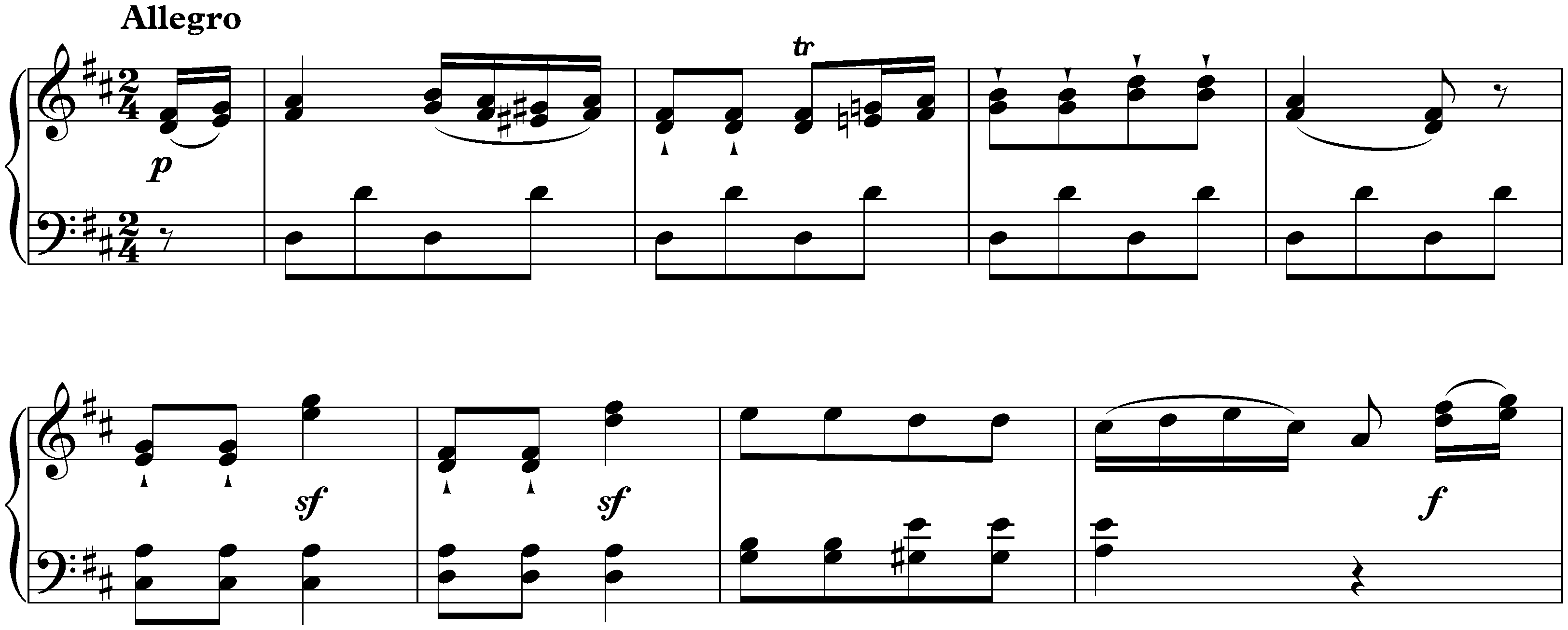 Die Geschöpfe des Prometheus, op. 43; 15. (13.) Terzettino, Grotteschi: Allegro