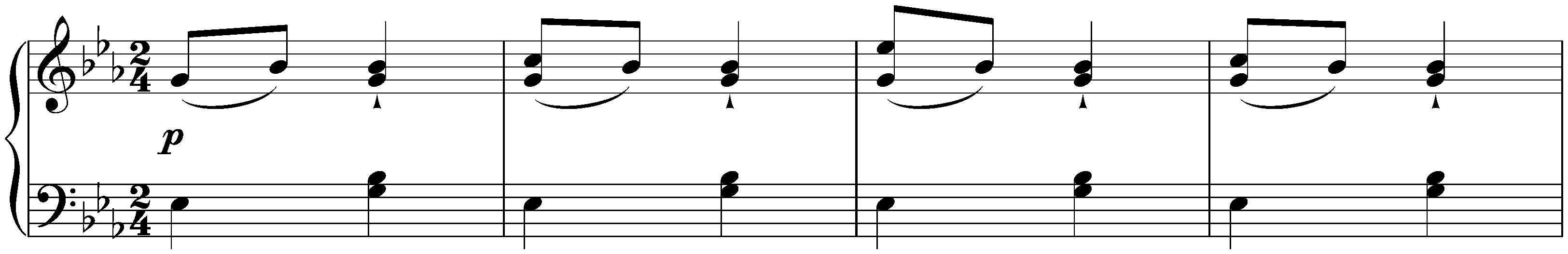 Six Ecossaises, WoO 83; 1. E-flat major