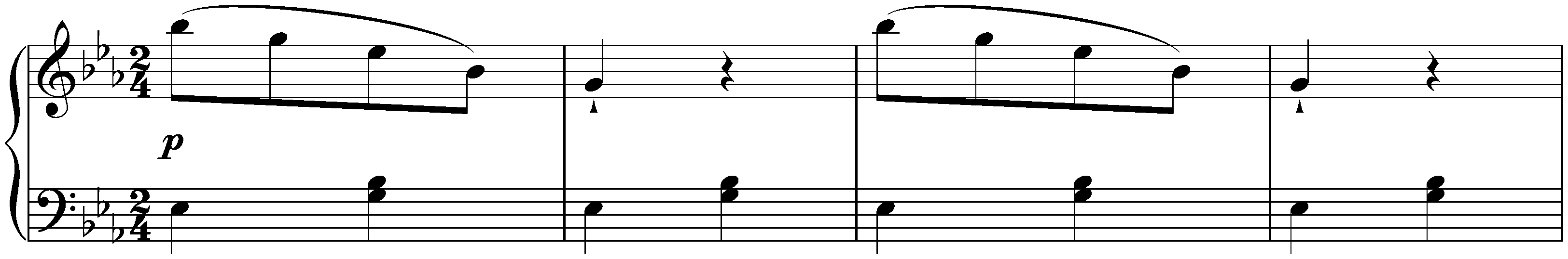 Six Ecossaises, WoO 83; 2. E-flat major