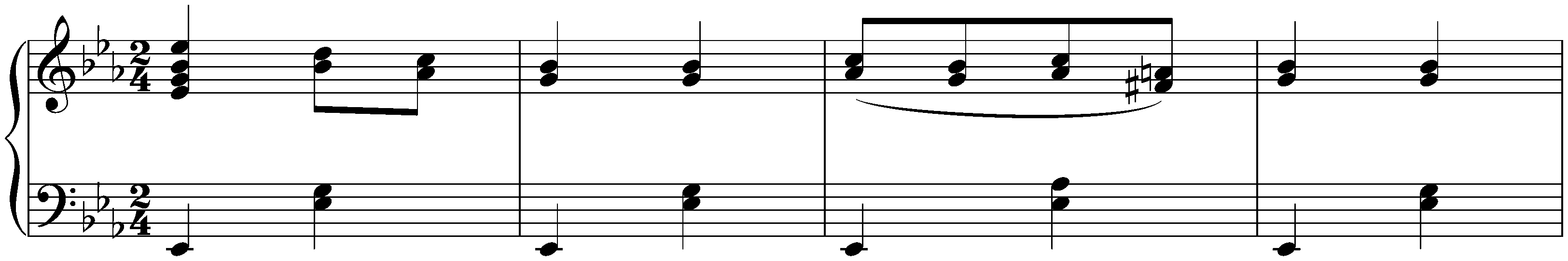 Six Ecossaises, WoO 83; 3. E-flat major