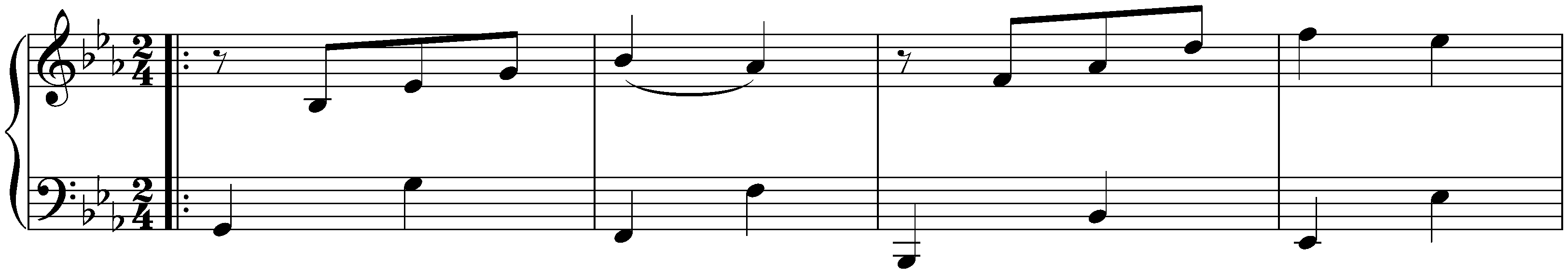 Six Ecossaises, WoO 83; 4. E-flat major