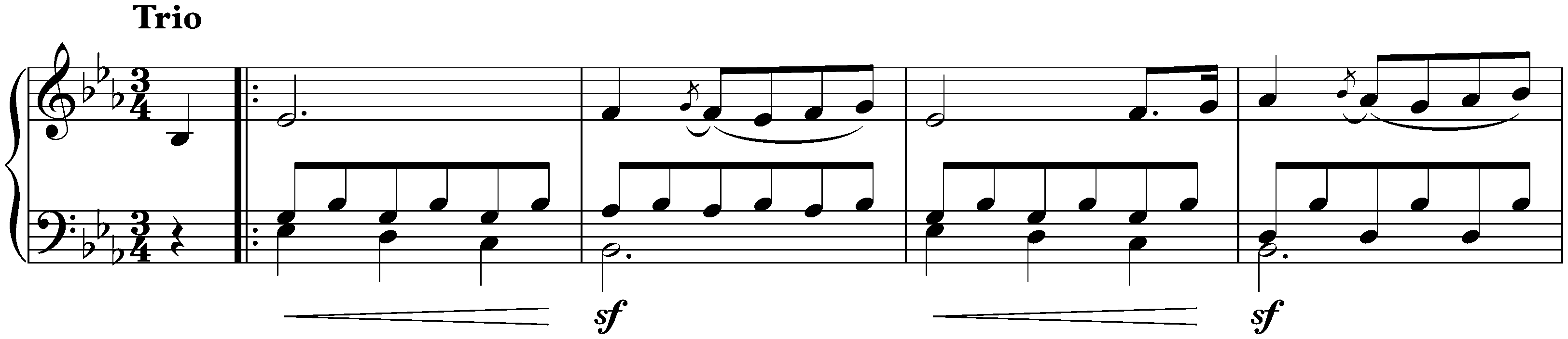 Six Minuets, WoO 10; 3. E-flat major