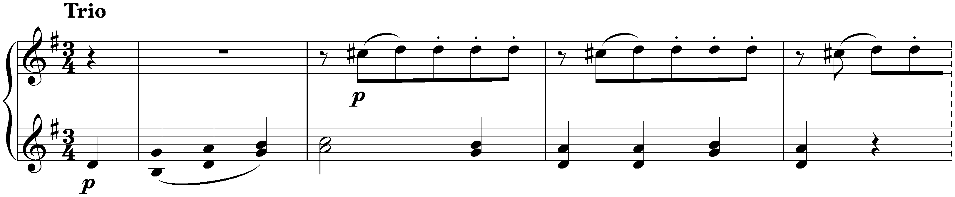 Twelve Minuets, WoO 7; 3. G major