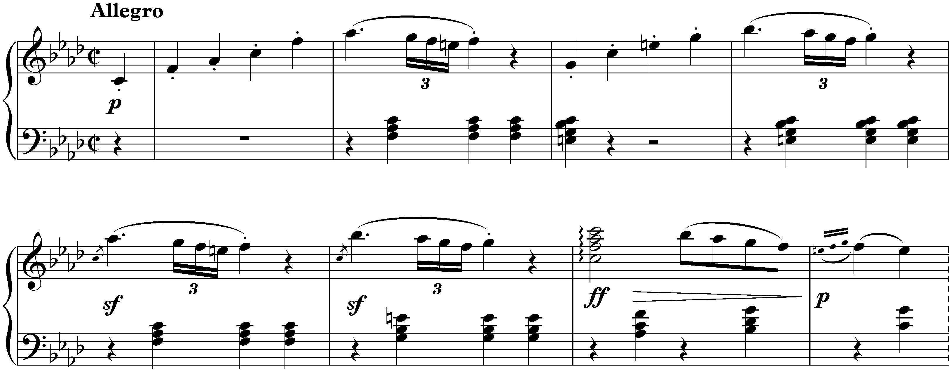Sonata no. 1 in F minor, op. 2 no. 1; 1. Allegro