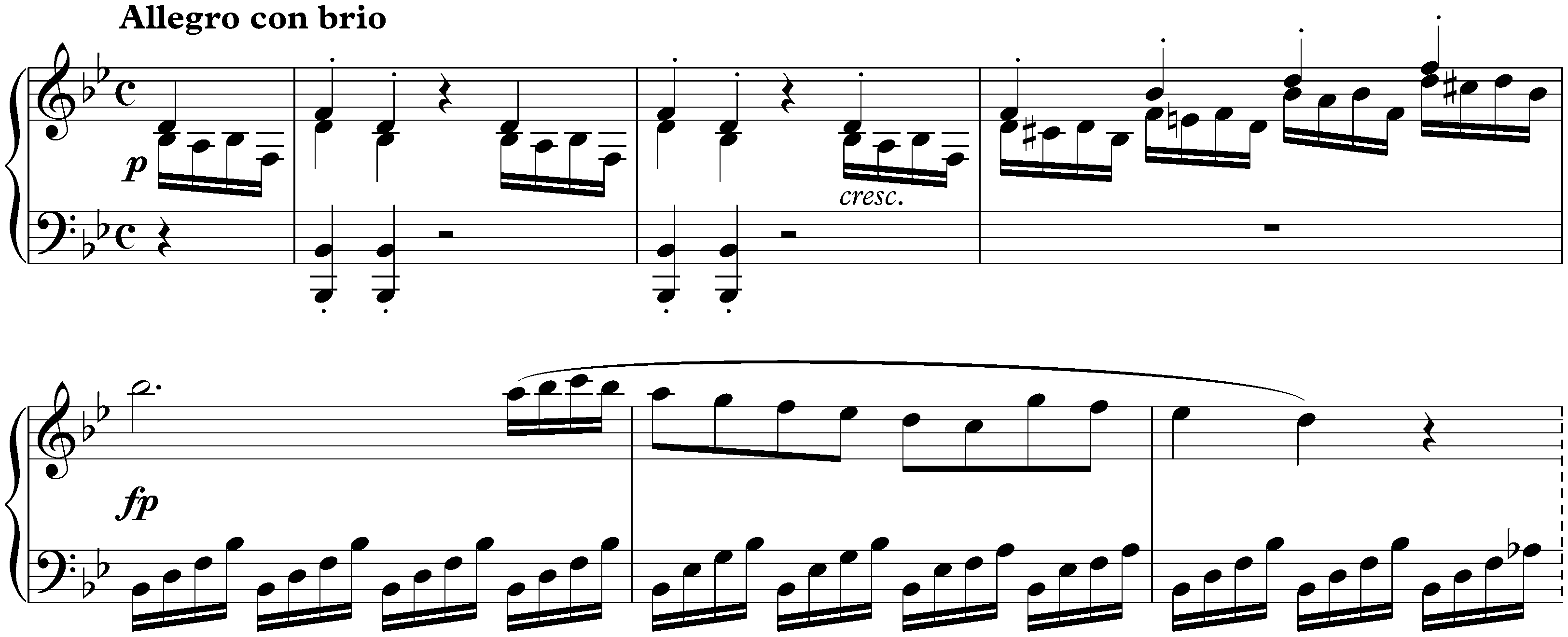 Sonata no. 11 in B-flat major, op. 22; 1. Allegro con brio