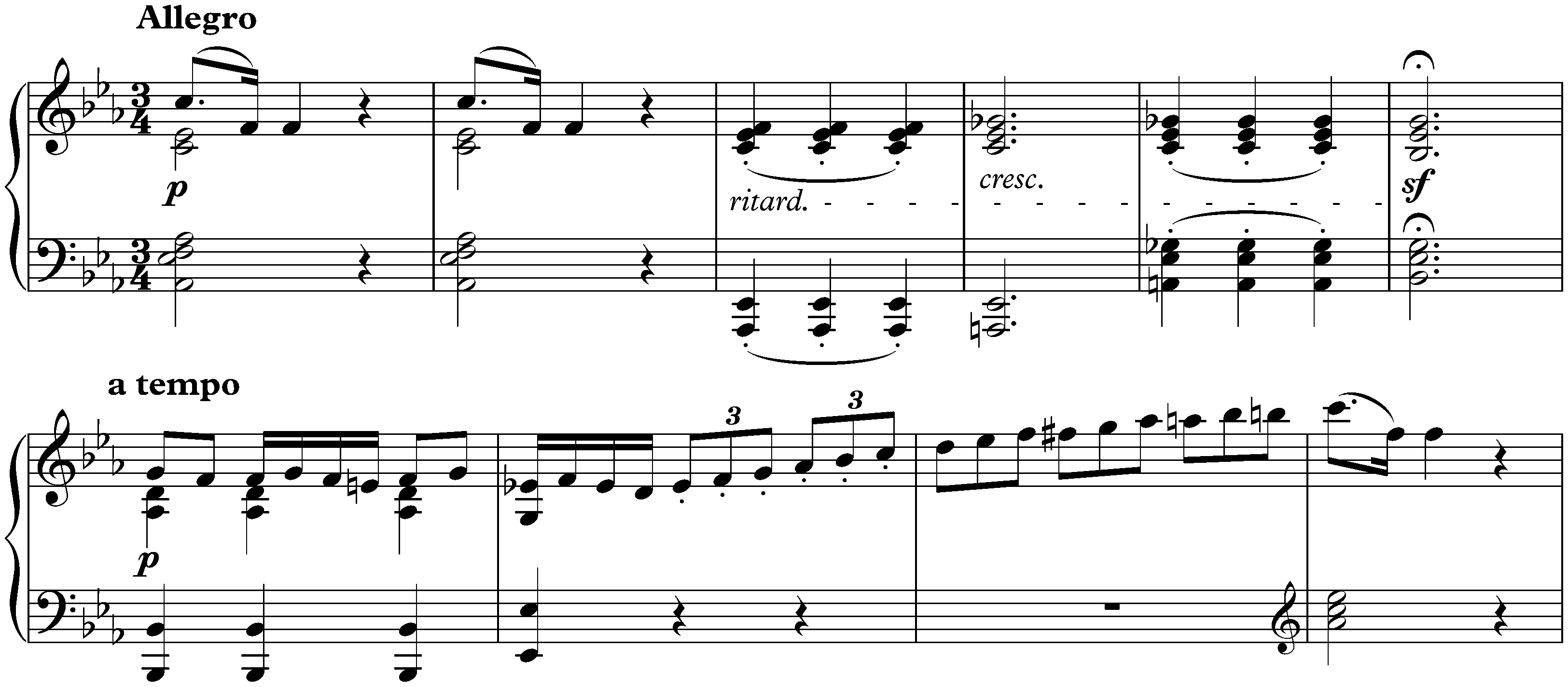 Sonata no. 18 in E-flat major, op. 31 no. 3; 1. Allegro