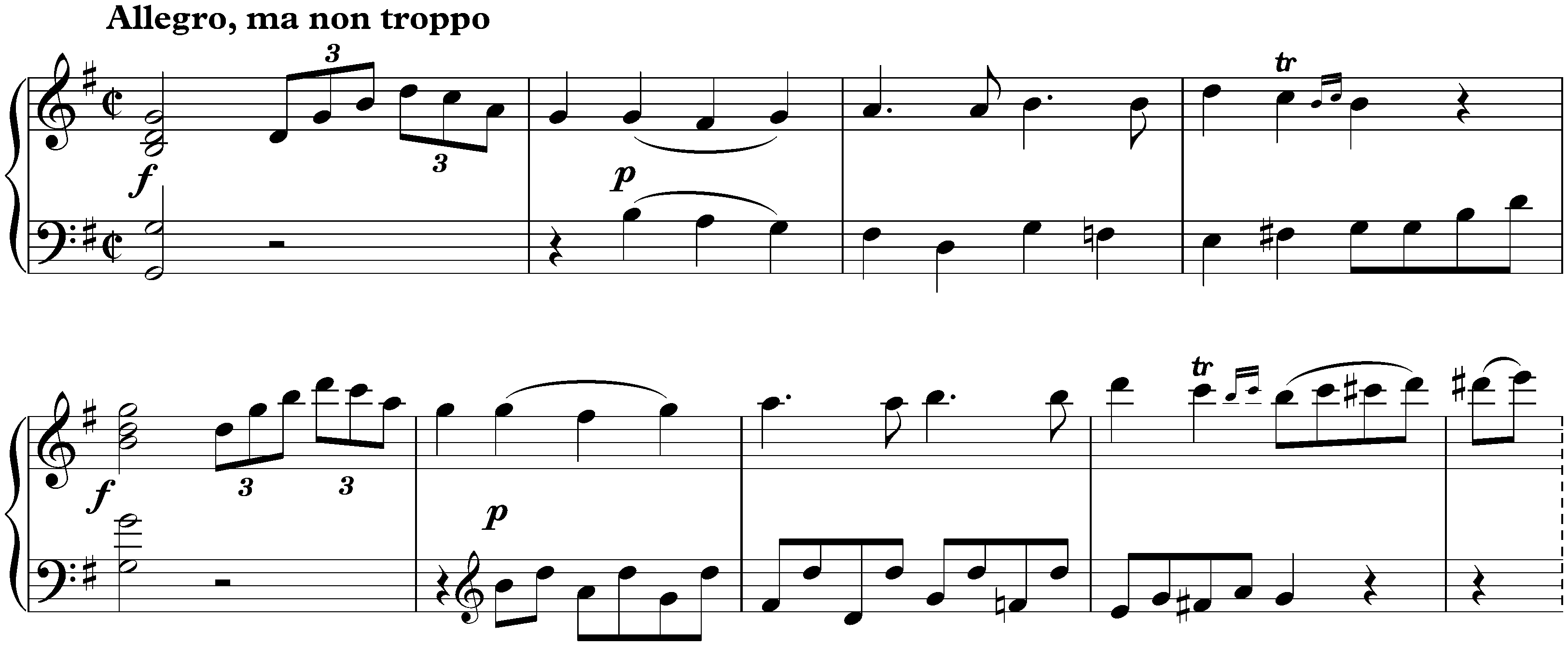 Sonata no. 20 in G major, op. 49 no. 2; 1. Allegro, ma non troppo