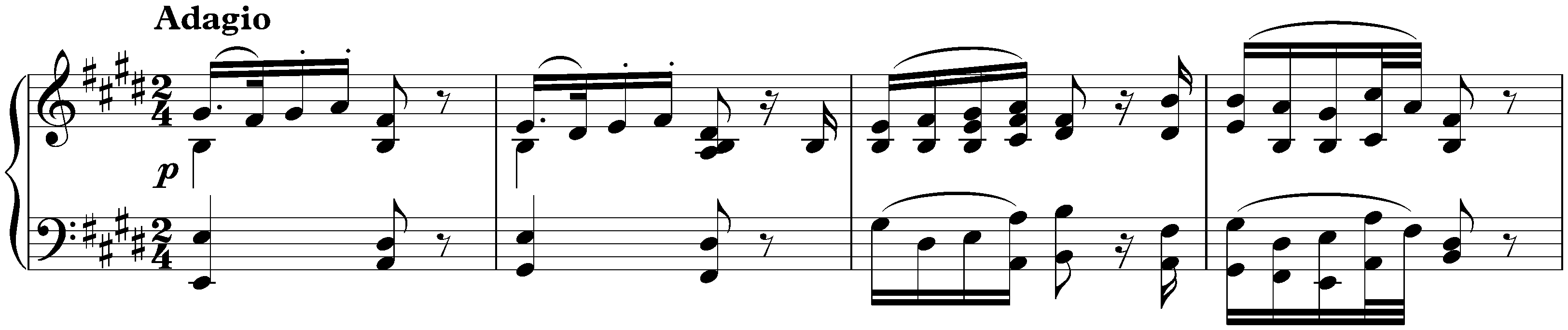 Sonata no. 3 in C major, op. 2 no. 3; 2. Adagio