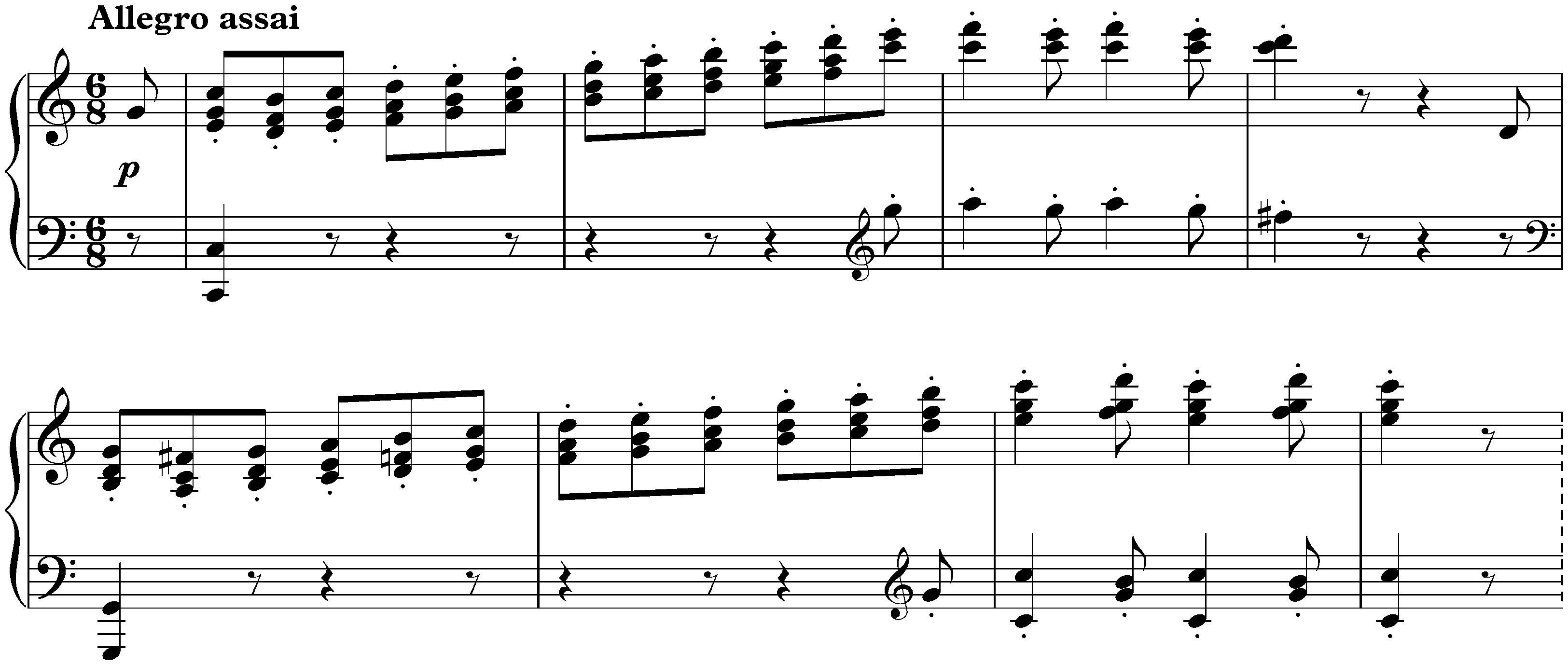 Sonata no. 3 in C major, op. 2 no. 3; 4. Allegro assai