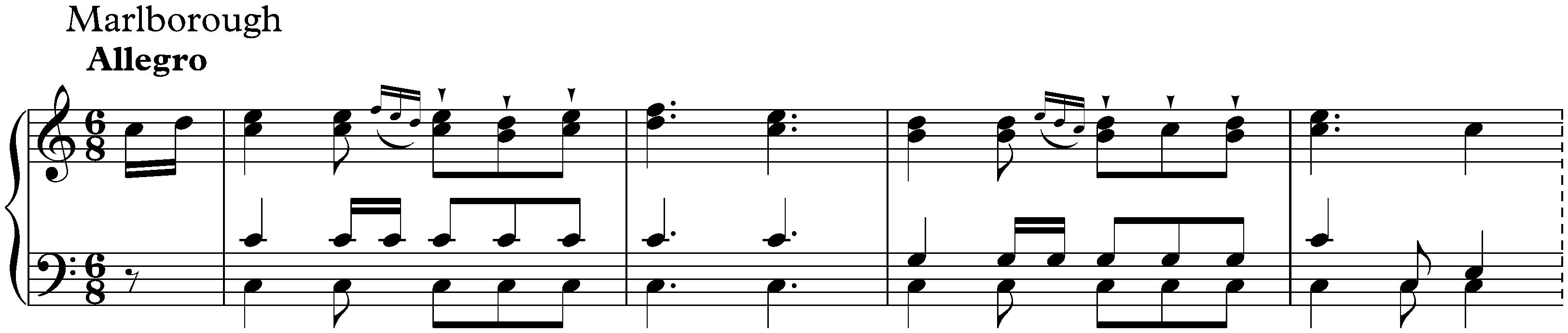 Wellingtons Sieg, op. 91; 1. Schlacht