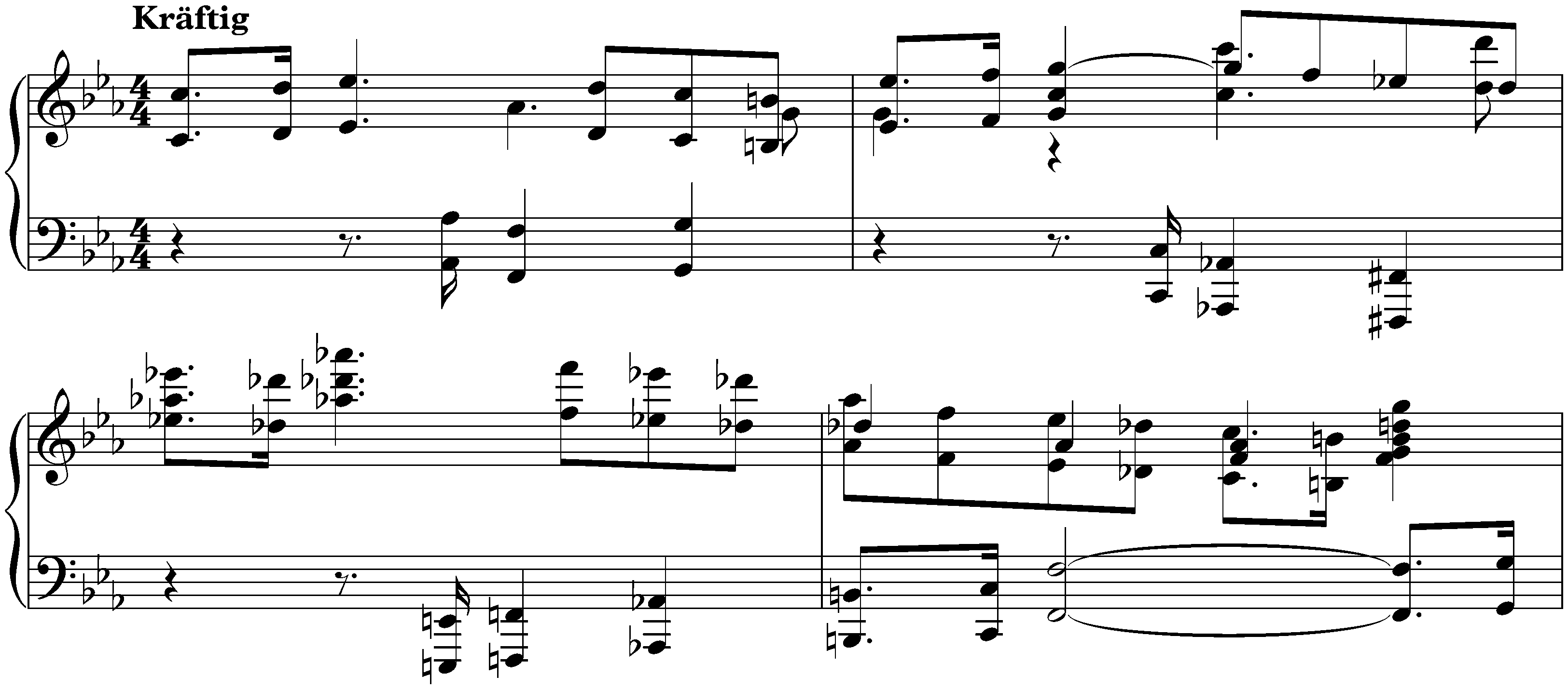 Kurze Stücke; 1. C minor