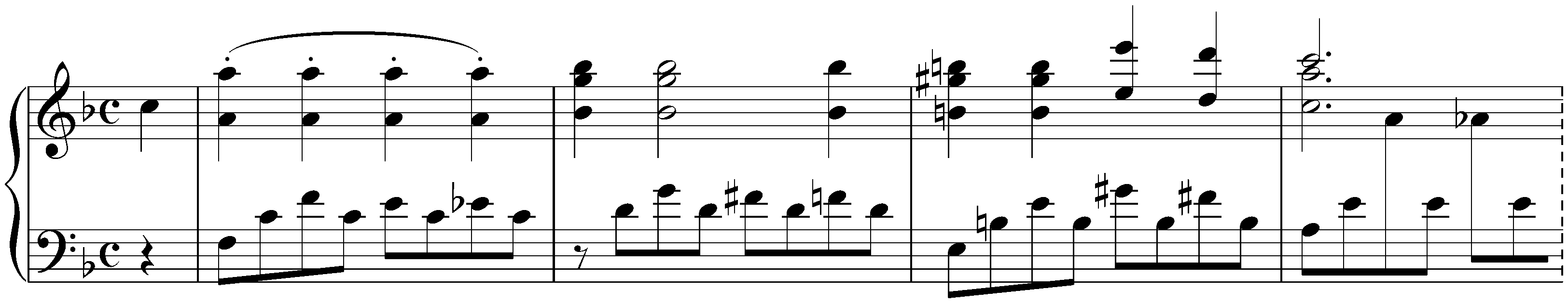 Kurze Stücke; 6. F major