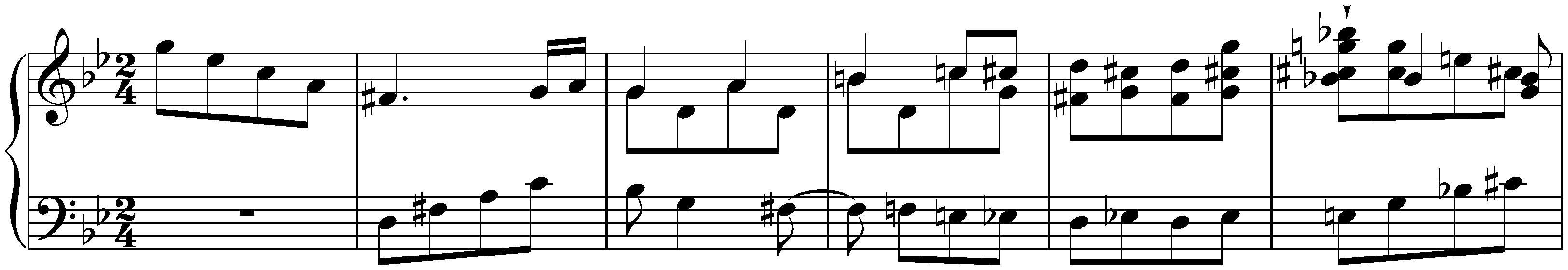 Kurze Stücke; 9. G minor