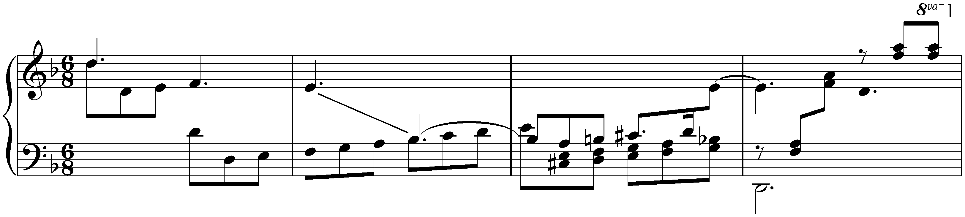 Kurze Stücke; 13. D minor
