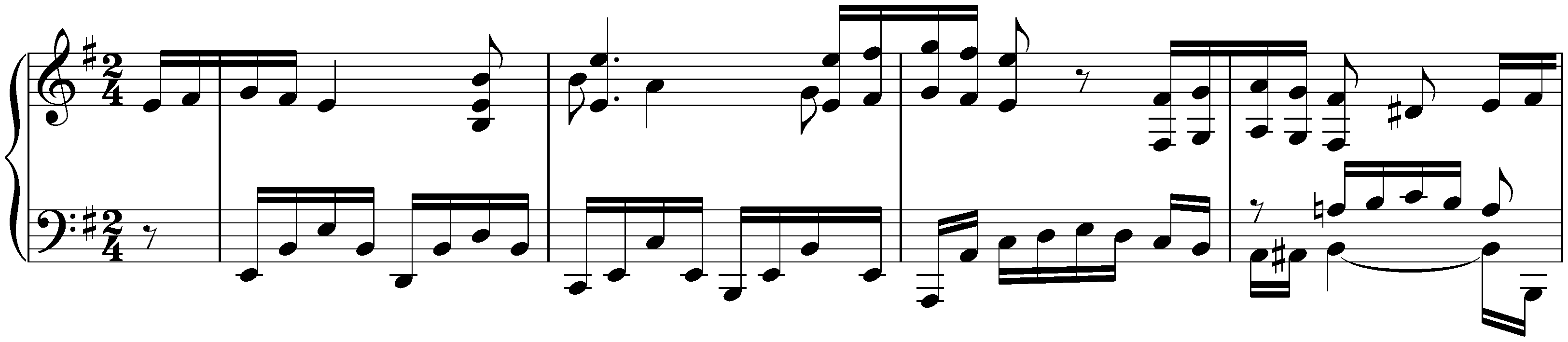 Kurze Stücke; 15. E minor